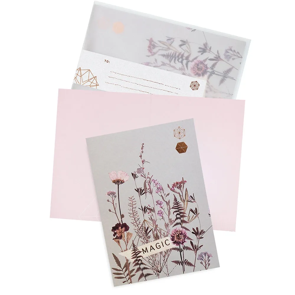 C4- Greeting Card "Flower Bed"