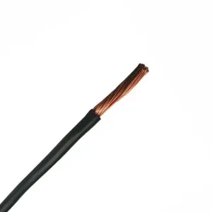 Cable Single 6mm 4.59mm2 Black Per Metre