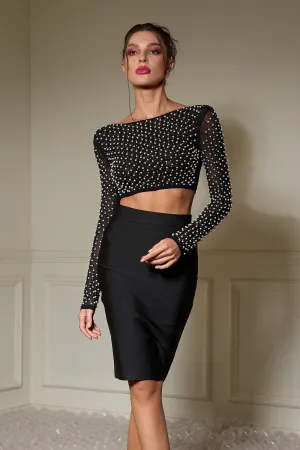 Caitlin Crystal Embellished Dress Set