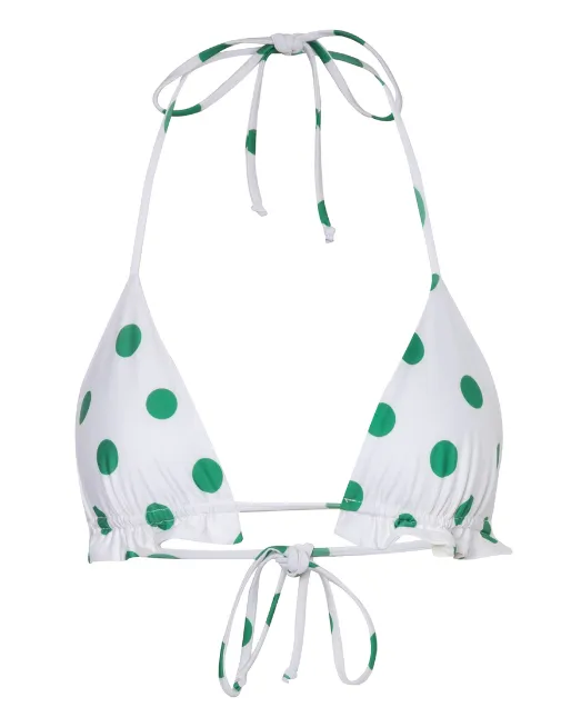 Casa de nada Top Green Polka/Ivory