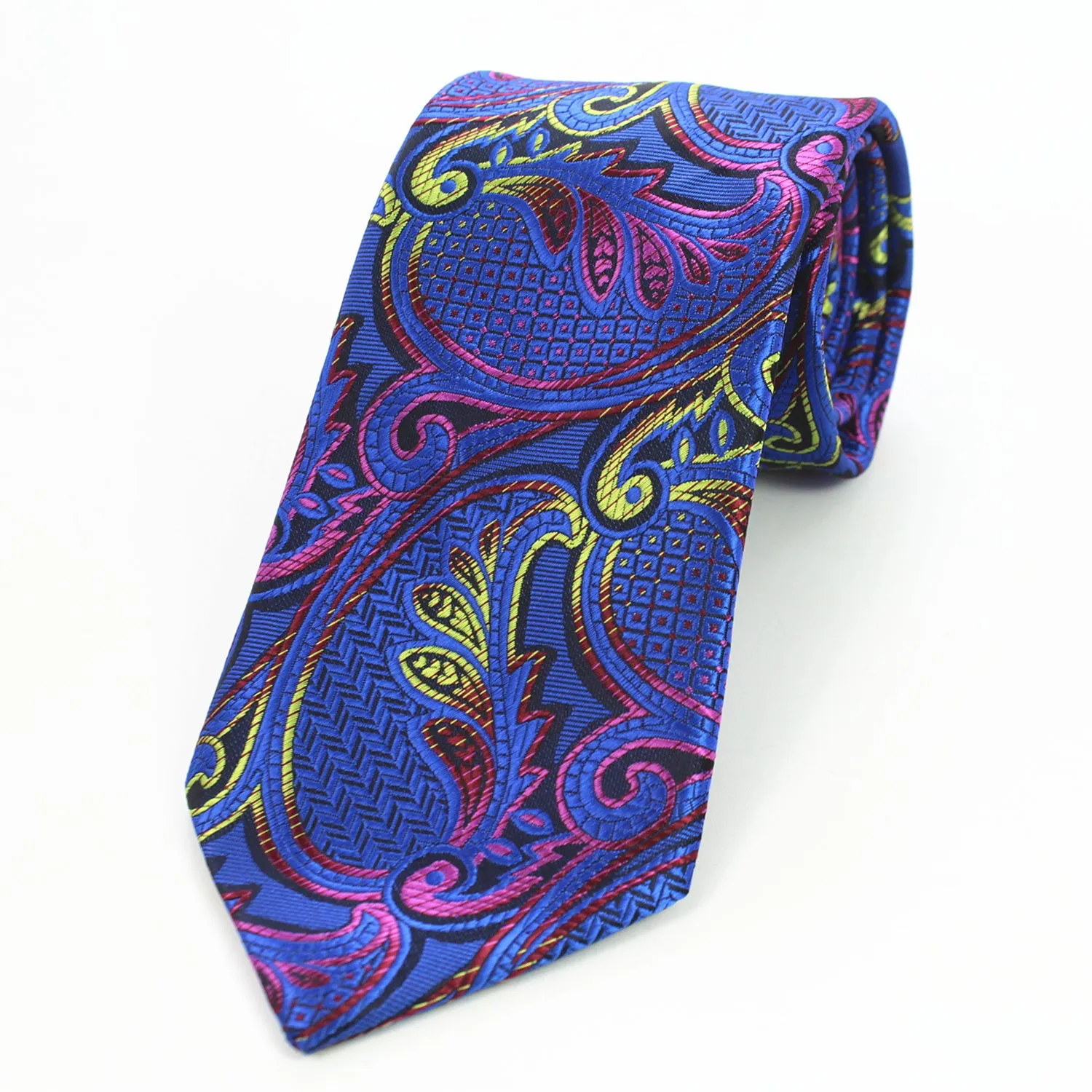 Celino Multi Color Paisley 100% Woven Silk Men's Tie Necktie Premium Turkey Made