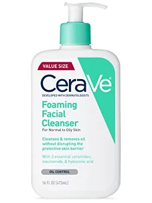 CeraVe Foaming Cleanser for Normal to Oily Skin