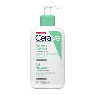 CeraVe Foaming Cleanser for Normal to Oily Skin