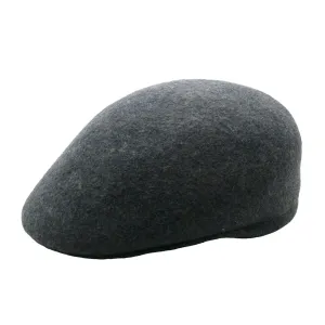 Charcoal Premium Wool English Hat