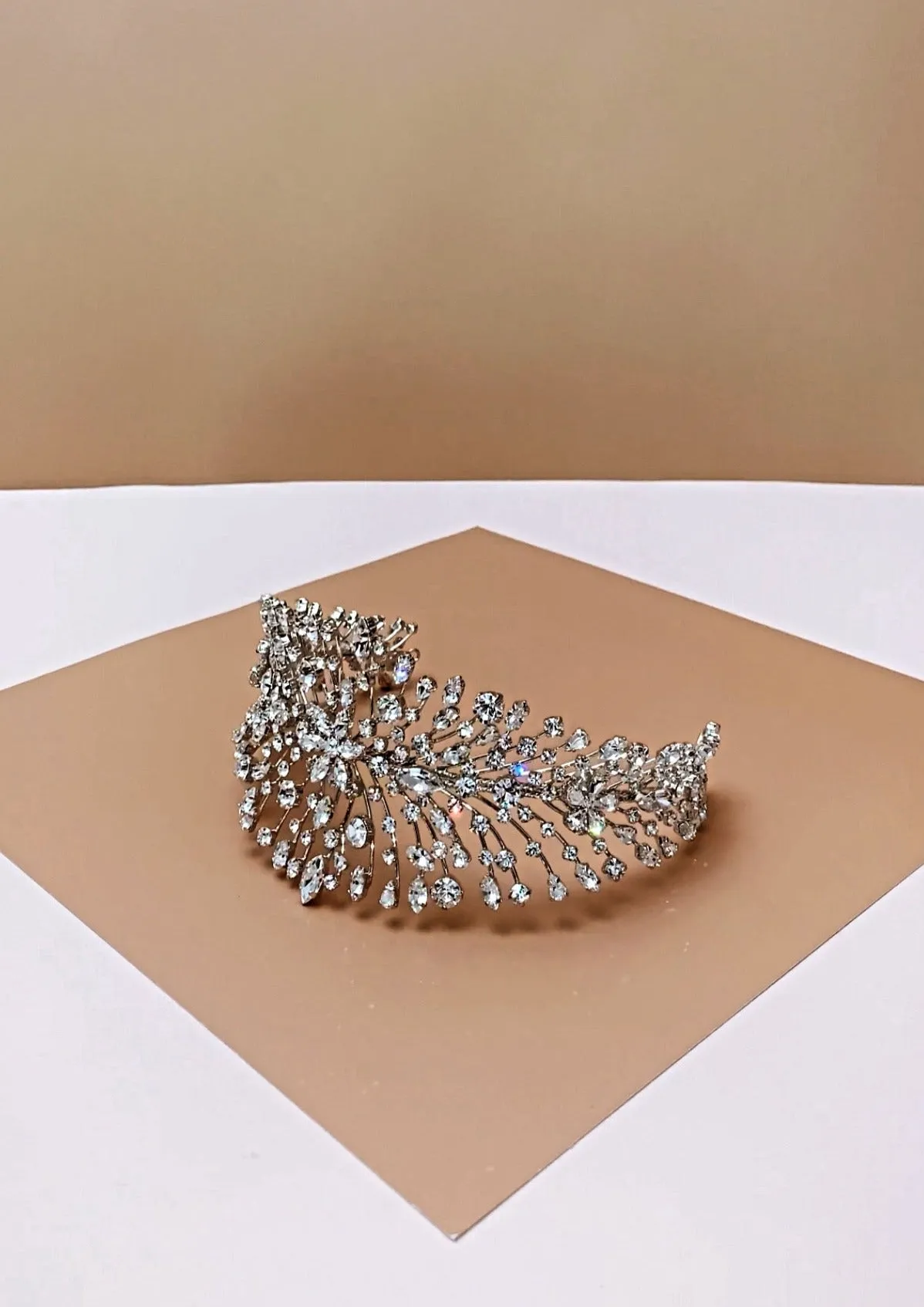 CHARLOTTE Bridal Headband, Swarovski Wedding Headpiece