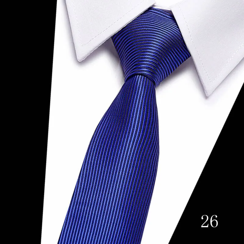 Classic 7cm Ties for Man Silk Tie Luxury Striped Plaid Checks Business Neck Tie for Men Suit Cravat Wedding Party Neckties