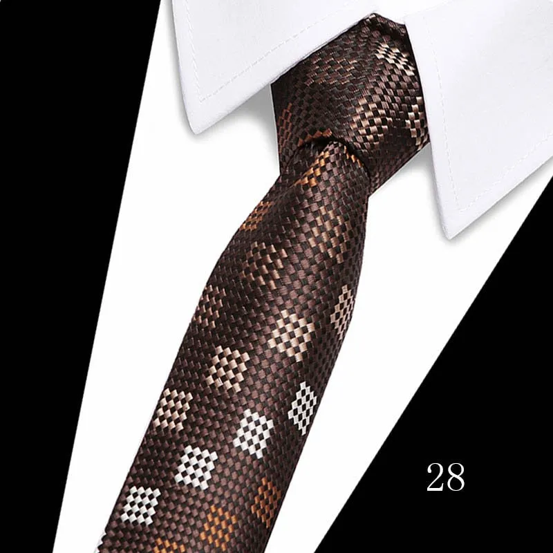 Classic 7cm Ties for Man Silk Tie Luxury Striped Plaid Checks Business Neck Tie for Men Suit Cravat Wedding Party Neckties