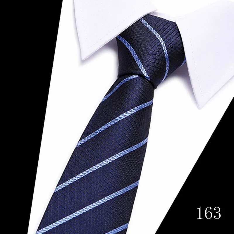 Classic 7cm Ties for Man Silk Tie Luxury Striped Plaid Checks Business Neck Tie for Men Suit Cravat Wedding Party Neckties