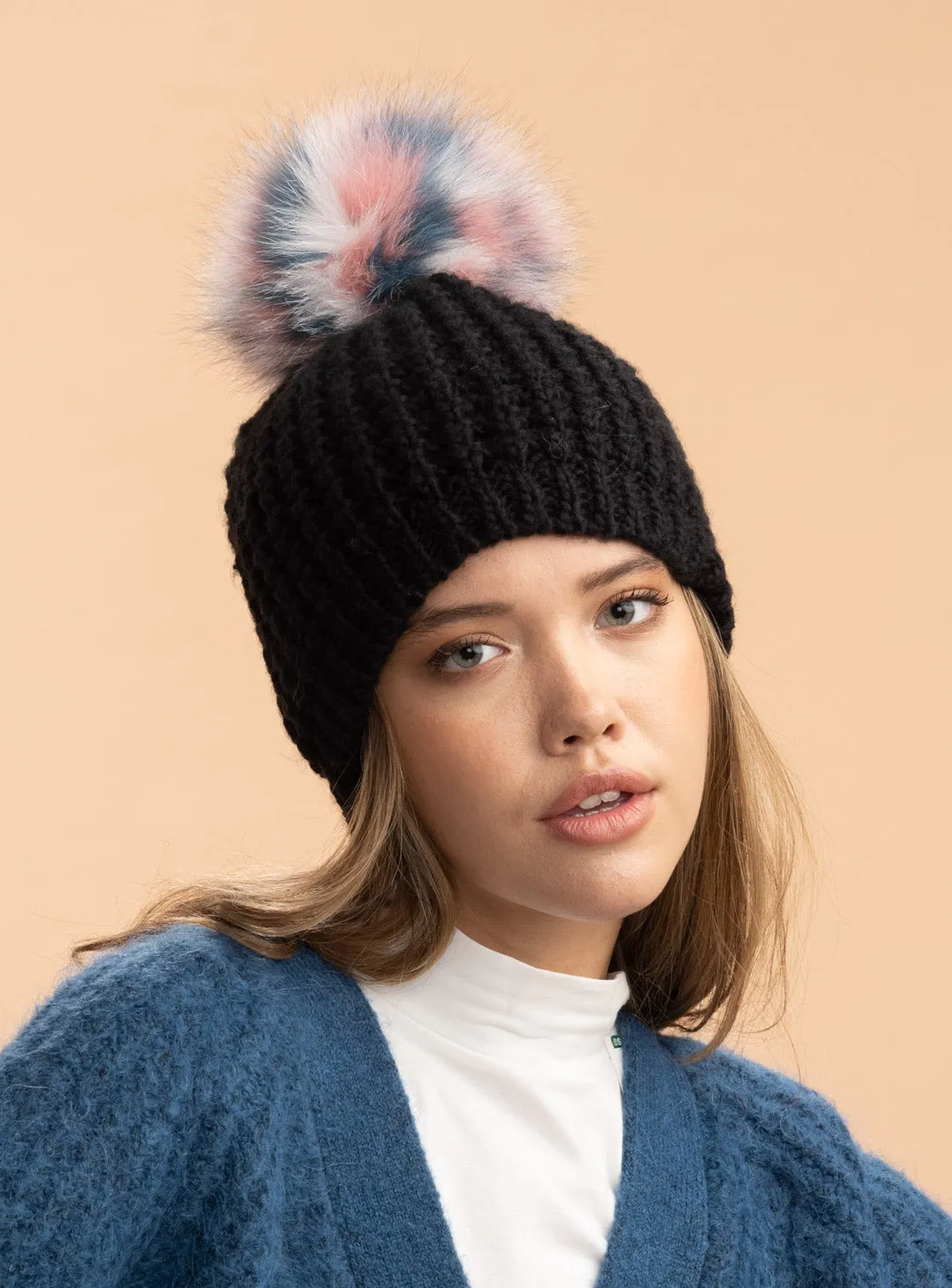 Classic Fur - Multi Color Pom