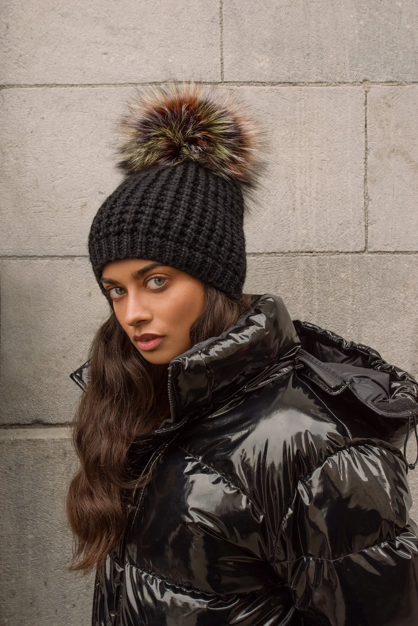 Classic Fur - Multi Color Pom