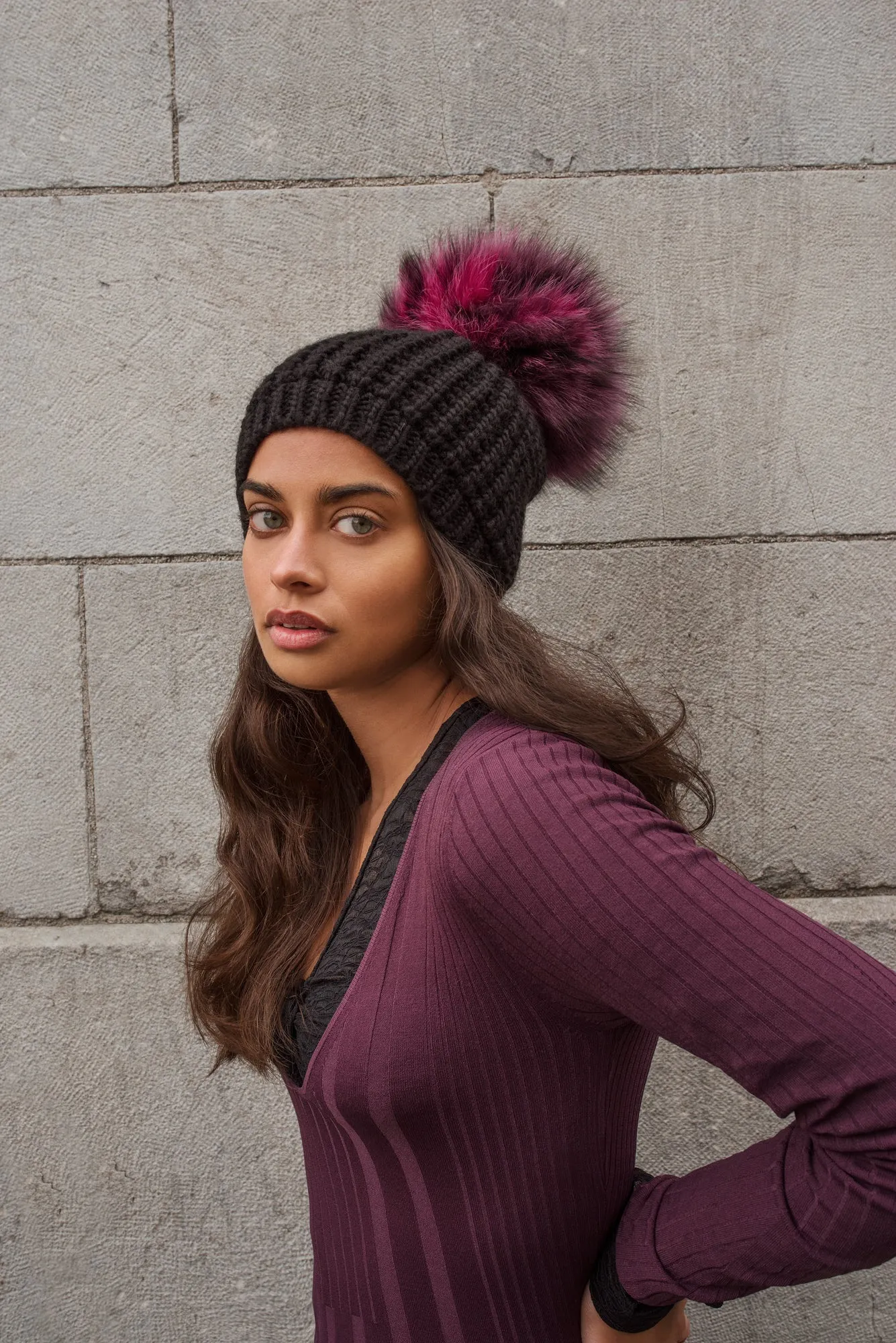 Classic Fur - Multi Color Pom