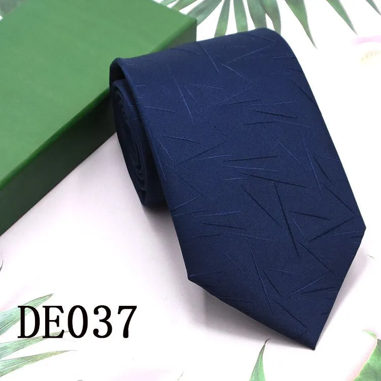 Classic Plaid Neck Ties for Men Casual Suits Tie Gravatas Stripe Blue Mens Neckties For Business Wedding 8cm Width Men Ties