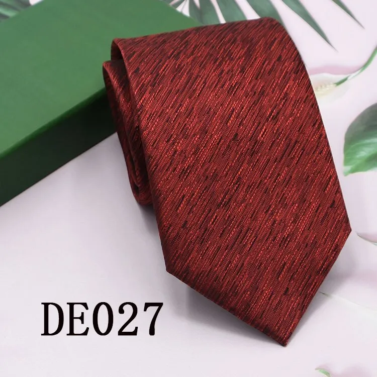 Classic Plaid Neck Ties for Men Casual Suits Tie Gravatas Stripe Blue Mens Neckties For Business Wedding 8cm Width Men Ties