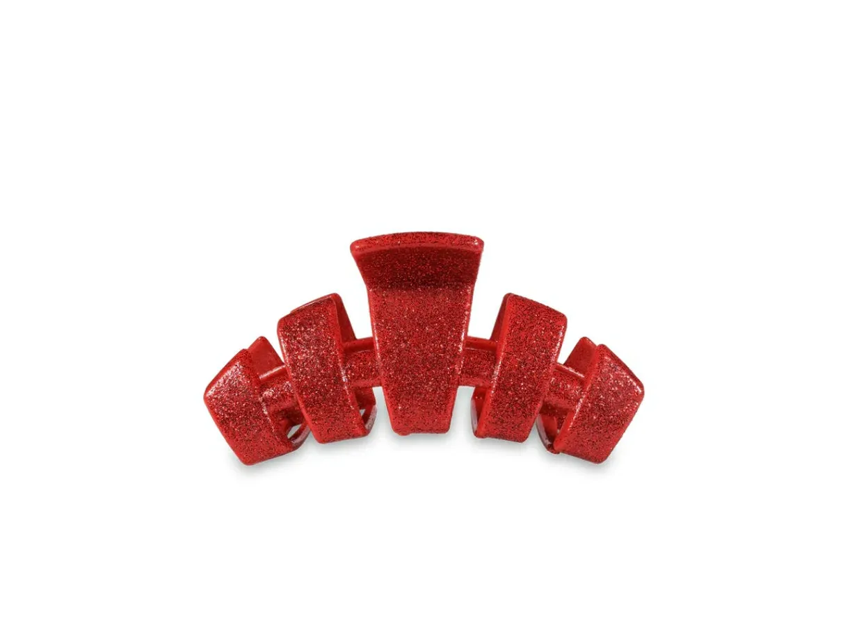 Classic Red Glitter Medium Clip