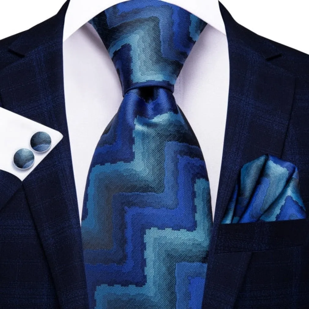 ContiNent 33 Blue Business Solid 100% Silk Men NeckTie 8.5cm Ties for Men Formal Luxury Wedding High Quality Gravata