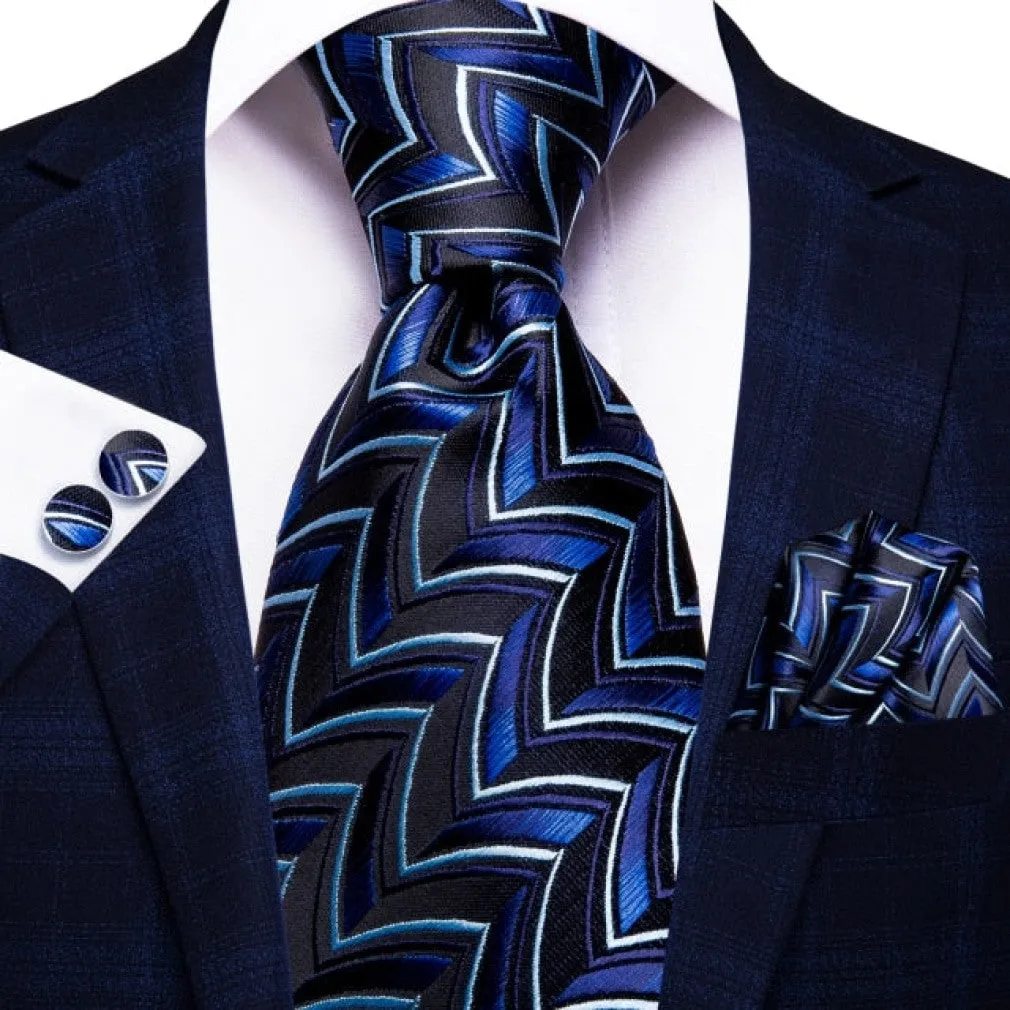 ContiNent 33 Blue Business Solid 100% Silk Men NeckTie 8.5cm Ties for Men Formal Luxury Wedding High Quality Gravata