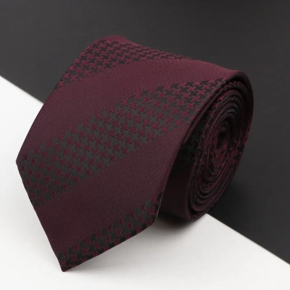 ContiNent 33 Men's Classic Luxury Tie 8cm Striped Paisley Plaid All-Match Jacquard Necktie For Business Wedding Prom Daily Wear Accessory