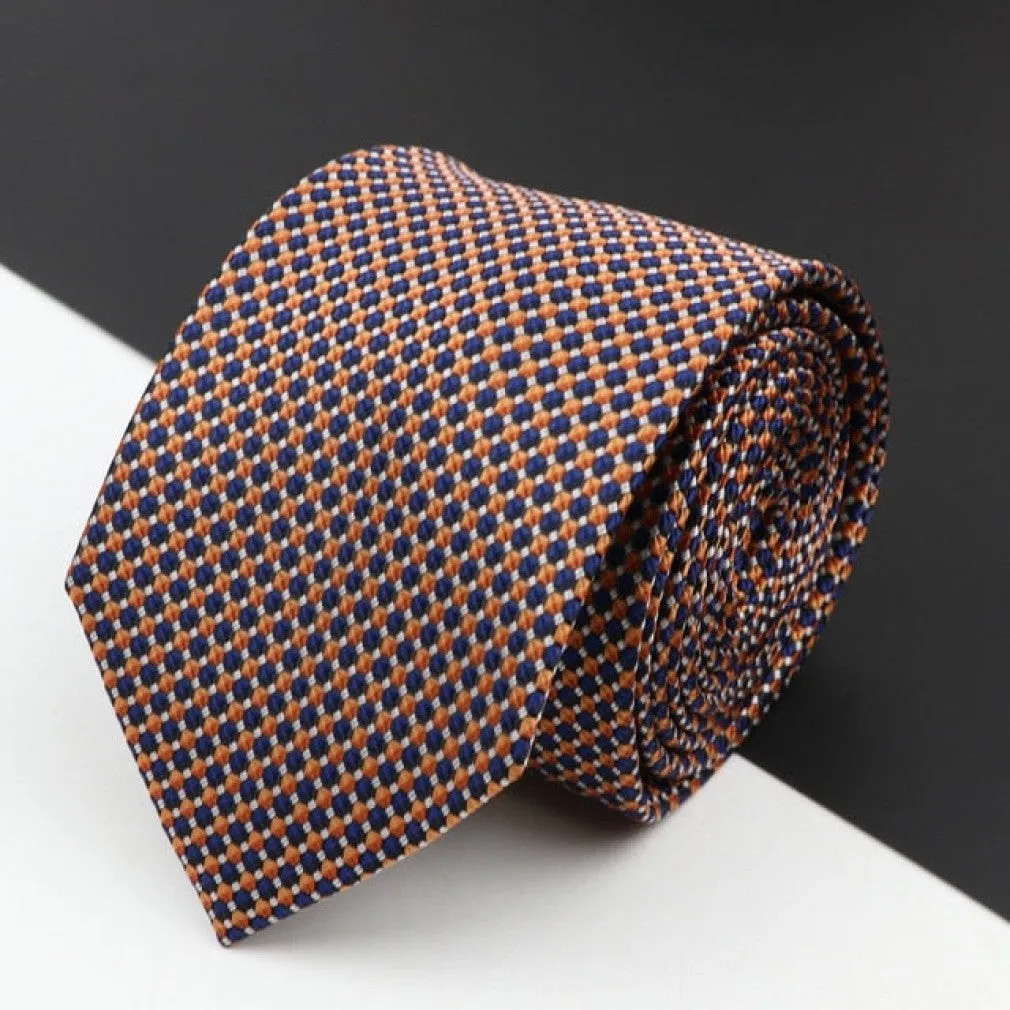 ContiNent 33 Men's Classic Luxury Tie 8cm Striped Paisley Plaid All-Match Jacquard Necktie For Business Wedding Prom Daily Wear Accessory