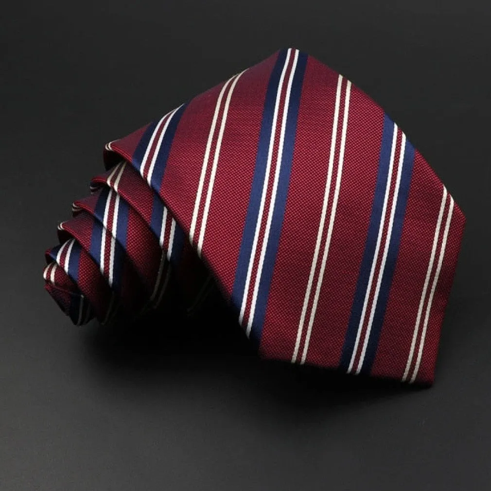 ContiNent 33 Men's Classic Luxury Tie 8cm Striped Paisley Plaid All-Match Jacquard Necktie For Business Wedding Prom Daily Wear Accessory