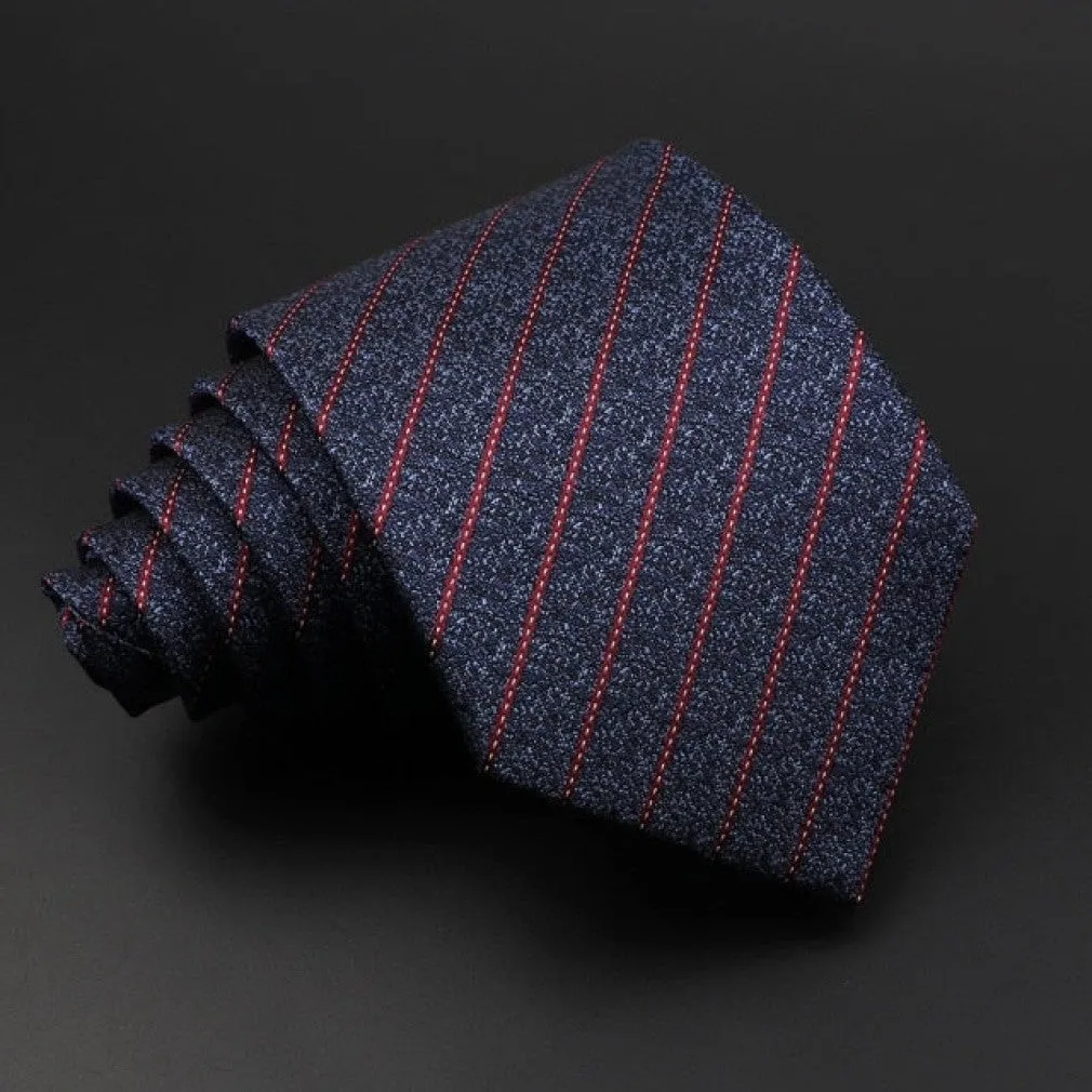 ContiNent 33 Men's Classic Luxury Tie 8cm Striped Paisley Plaid All-Match Jacquard Necktie For Business Wedding Prom Daily Wear Accessory