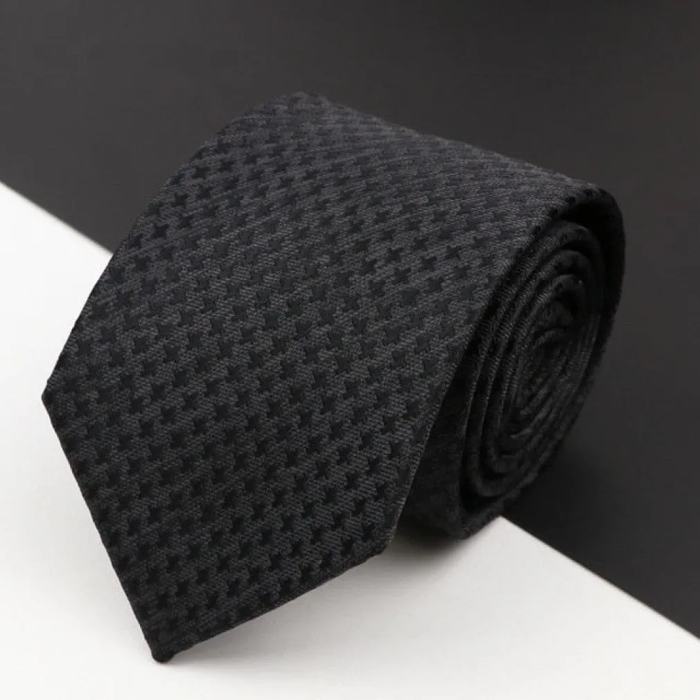 ContiNent 33 Men's Classic Luxury Tie 8cm Striped Paisley Plaid All-Match Jacquard Necktie For Business Wedding Prom Daily Wear Accessory