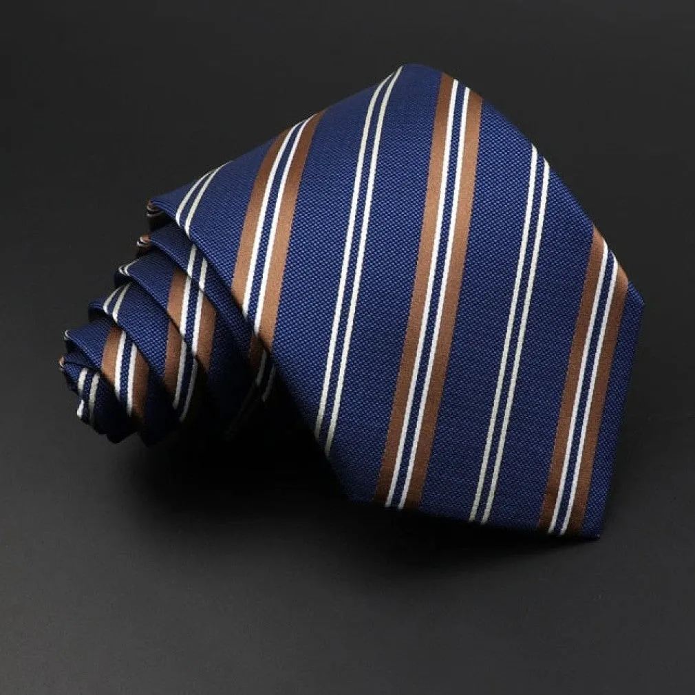 ContiNent 33 Men's Classic Luxury Tie 8cm Striped Paisley Plaid All-Match Jacquard Necktie For Business Wedding Prom Daily Wear Accessory