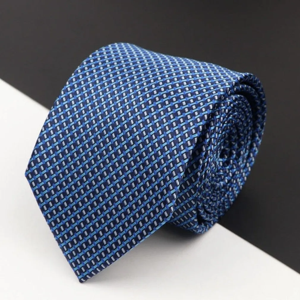 ContiNent 33 Men's Classic Luxury Tie 8cm Striped Paisley Plaid All-Match Jacquard Necktie For Business Wedding Prom Daily Wear Accessory