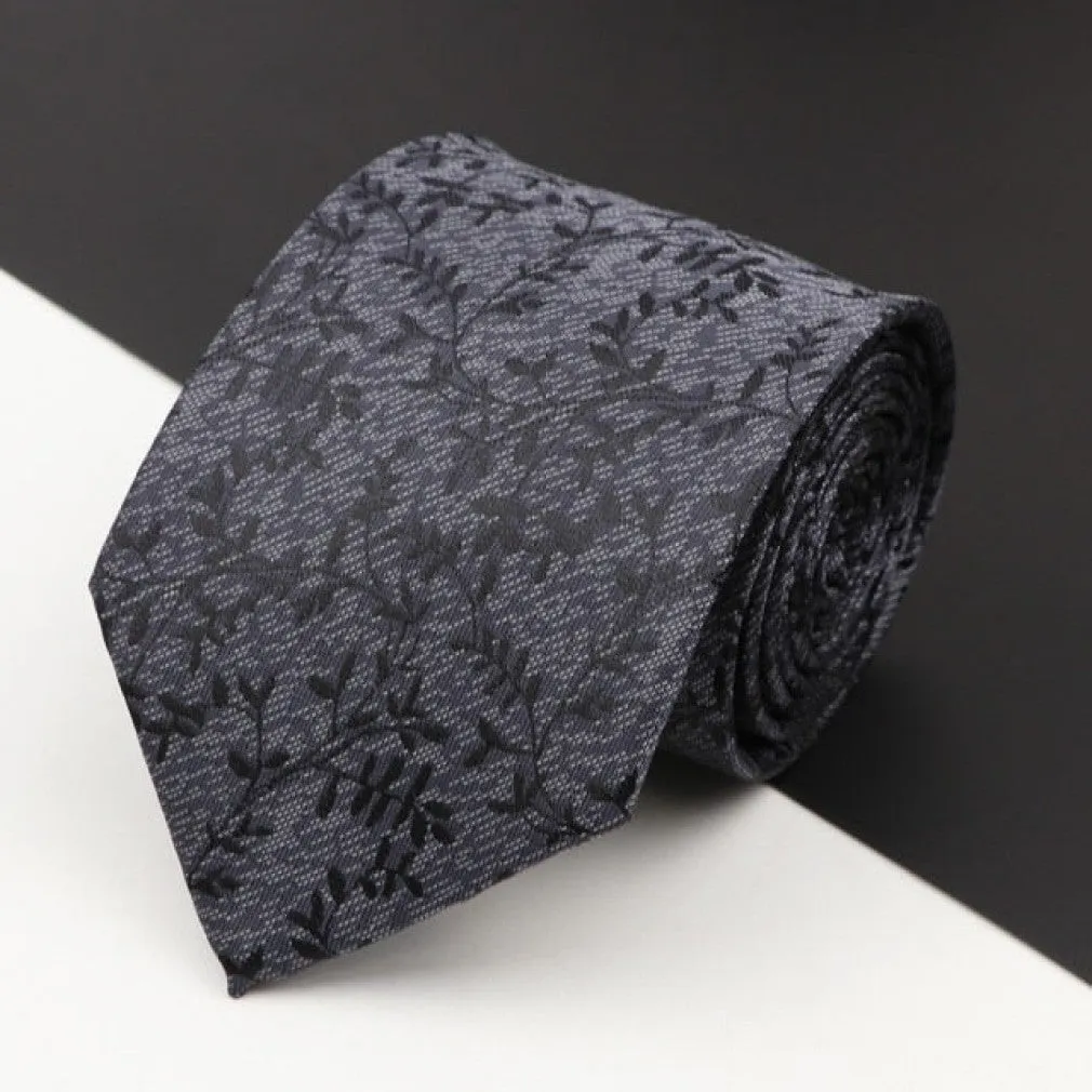 ContiNent 33 Men's Classic Luxury Tie 8cm Striped Paisley Plaid All-Match Jacquard Necktie For Business Wedding Prom Daily Wear Accessory