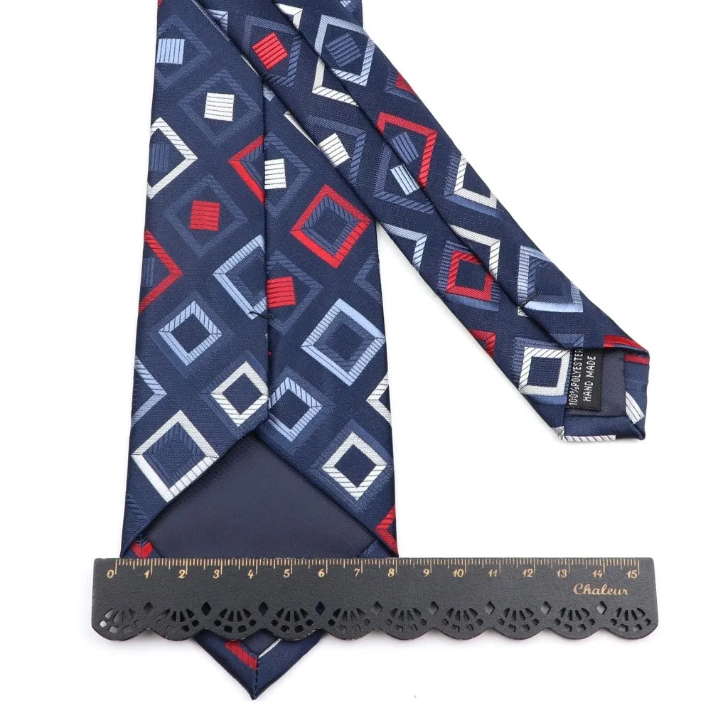 ContiNent 33 Men's Classic Luxury Tie 8cm Striped Paisley Plaid All-Match Jacquard Necktie For Business Wedding Prom Daily Wear Accessory