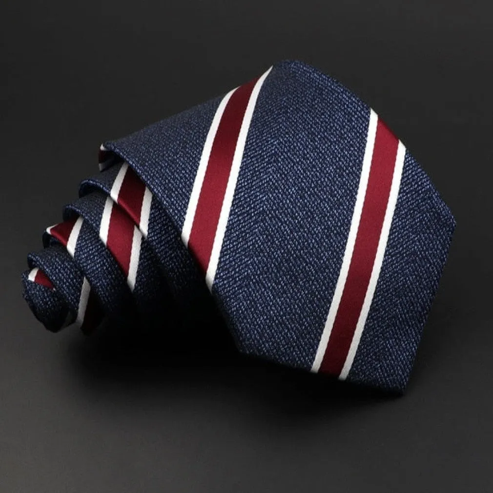 ContiNent 33 Men's Classic Luxury Tie 8cm Striped Paisley Plaid All-Match Jacquard Necktie For Business Wedding Prom Daily Wear Accessory