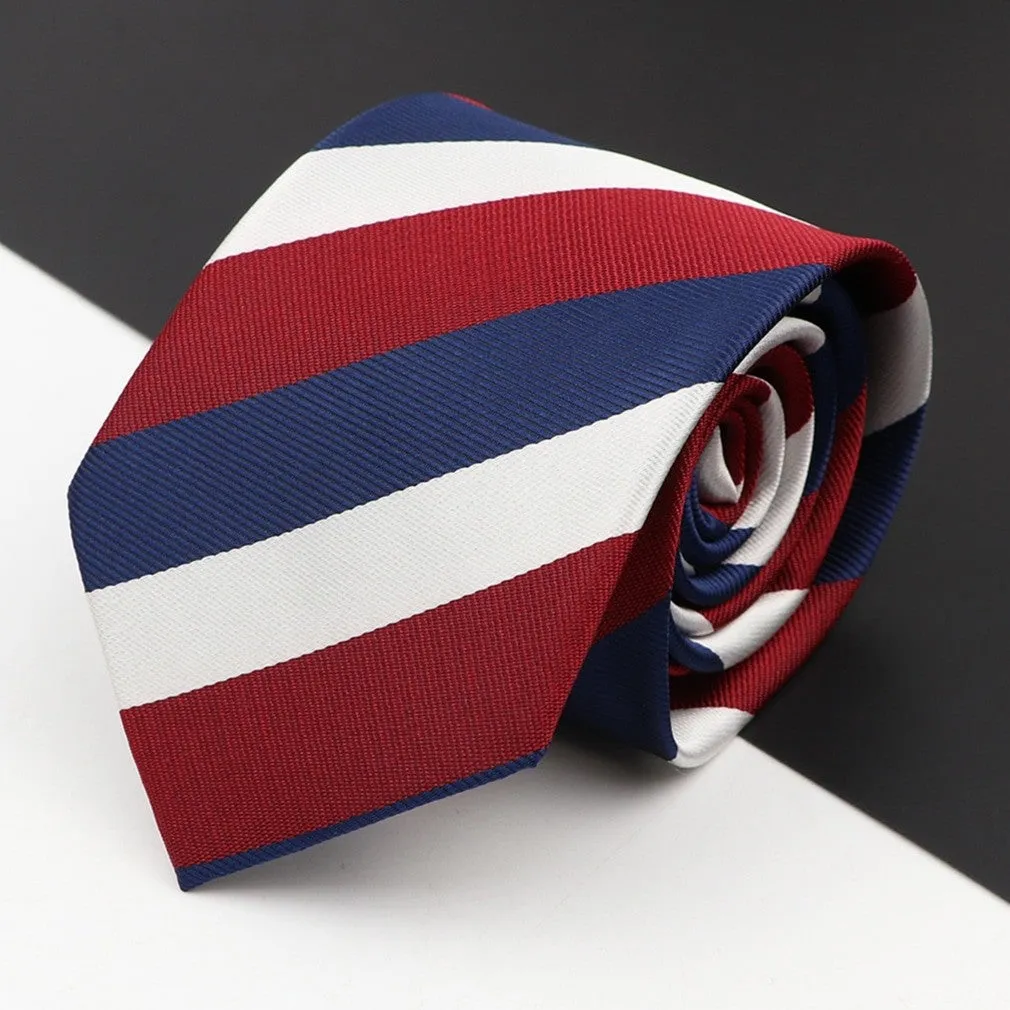 ContiNent 33 Men's Classic Luxury Tie 8cm Striped Paisley Plaid All-Match Jacquard Necktie For Business Wedding Prom Daily Wear Accessory