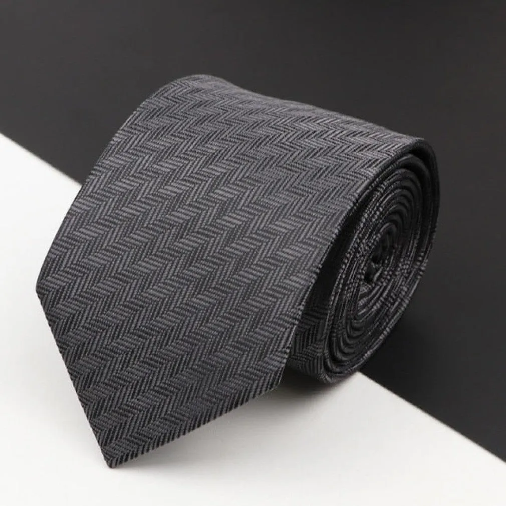 ContiNent 33 Men's Classic Luxury Tie 8cm Striped Paisley Plaid All-Match Jacquard Necktie For Business Wedding Prom Daily Wear Accessory