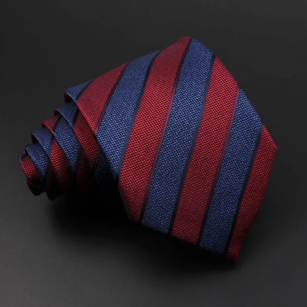 ContiNent 33 Men's Classic Luxury Tie 8cm Striped Paisley Plaid All-Match Jacquard Necktie For Business Wedding Prom Daily Wear Accessory