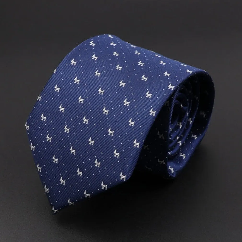 ContiNent 33 Men's Classic Luxury Tie 8cm Striped Paisley Plaid All-Match Jacquard Necktie For Business Wedding Prom Daily Wear Accessory