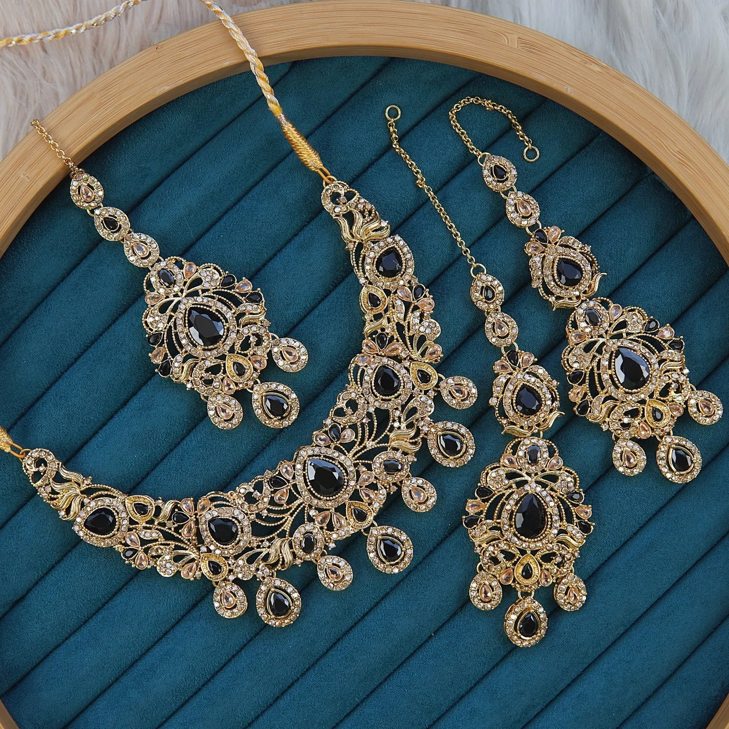 Copper Look Elegant Semi-Bridal Set