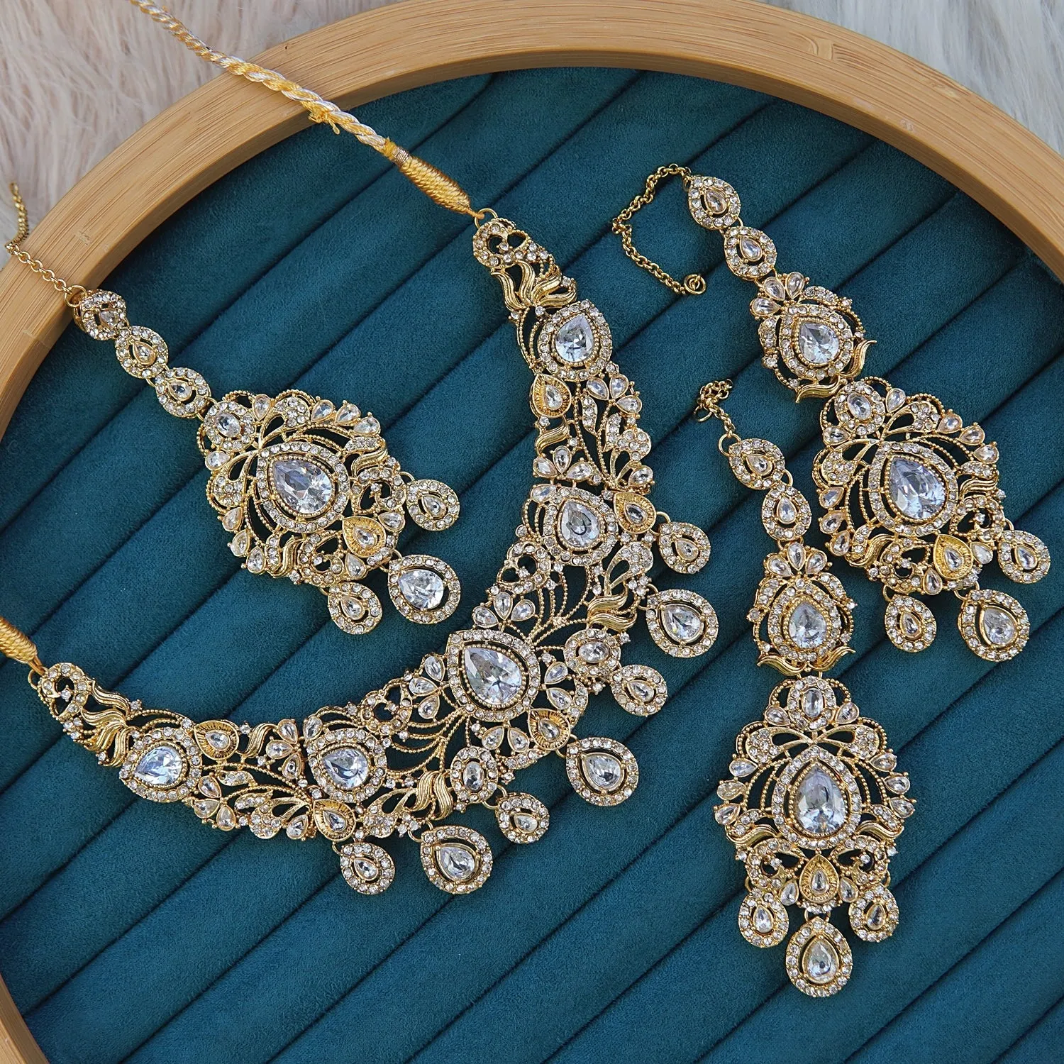 Copper Look Elegant Semi-Bridal Set
