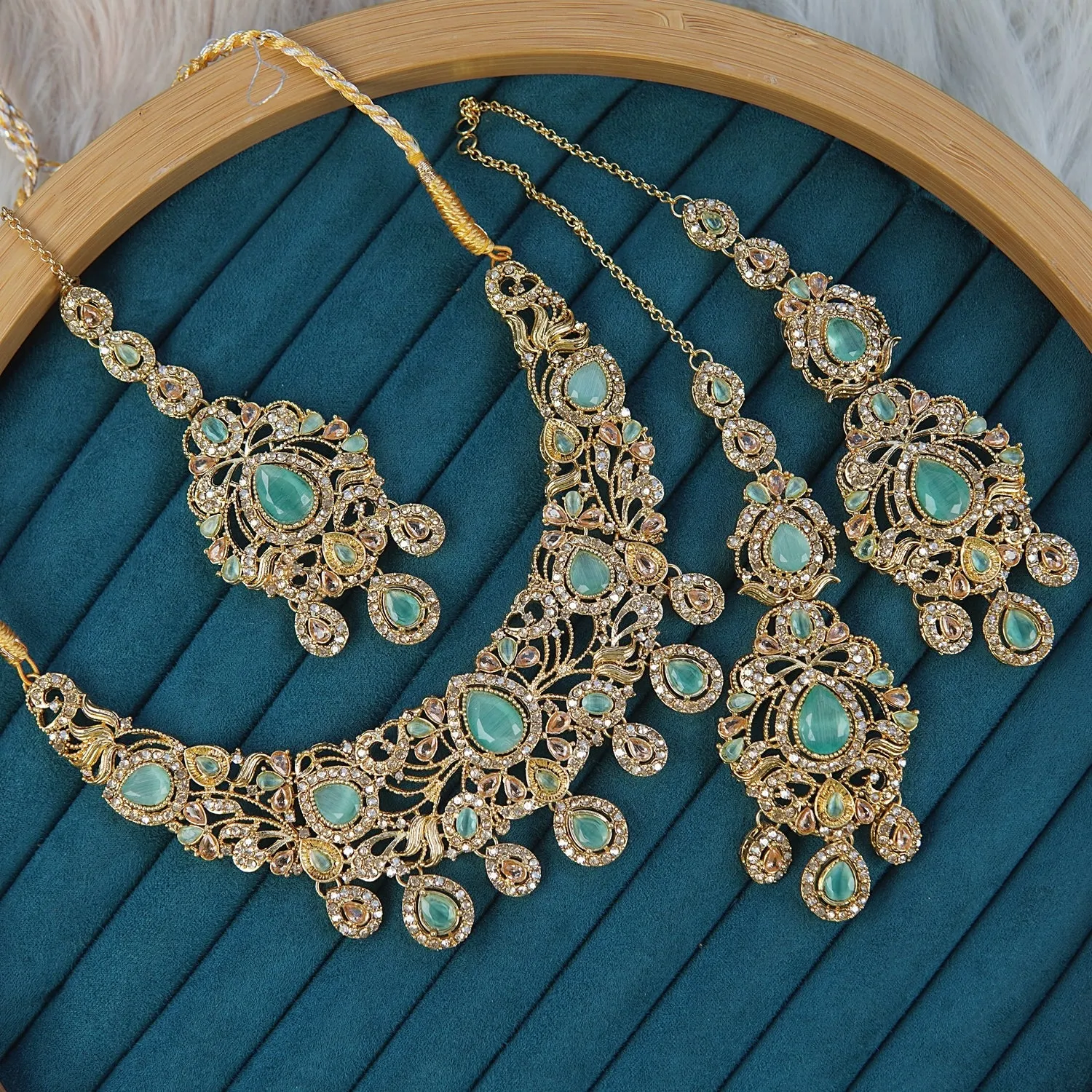 Copper Look Elegant Semi-Bridal Set