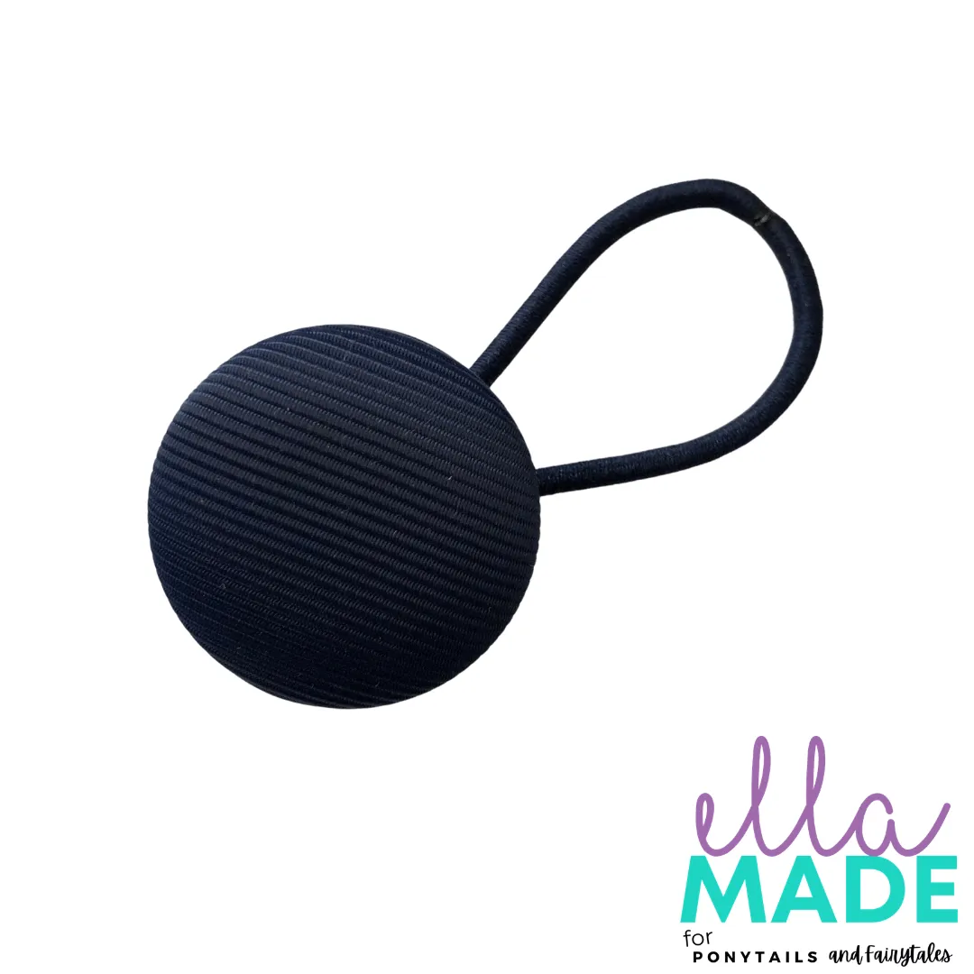 Covered Buttons: Solid Colours - Navy