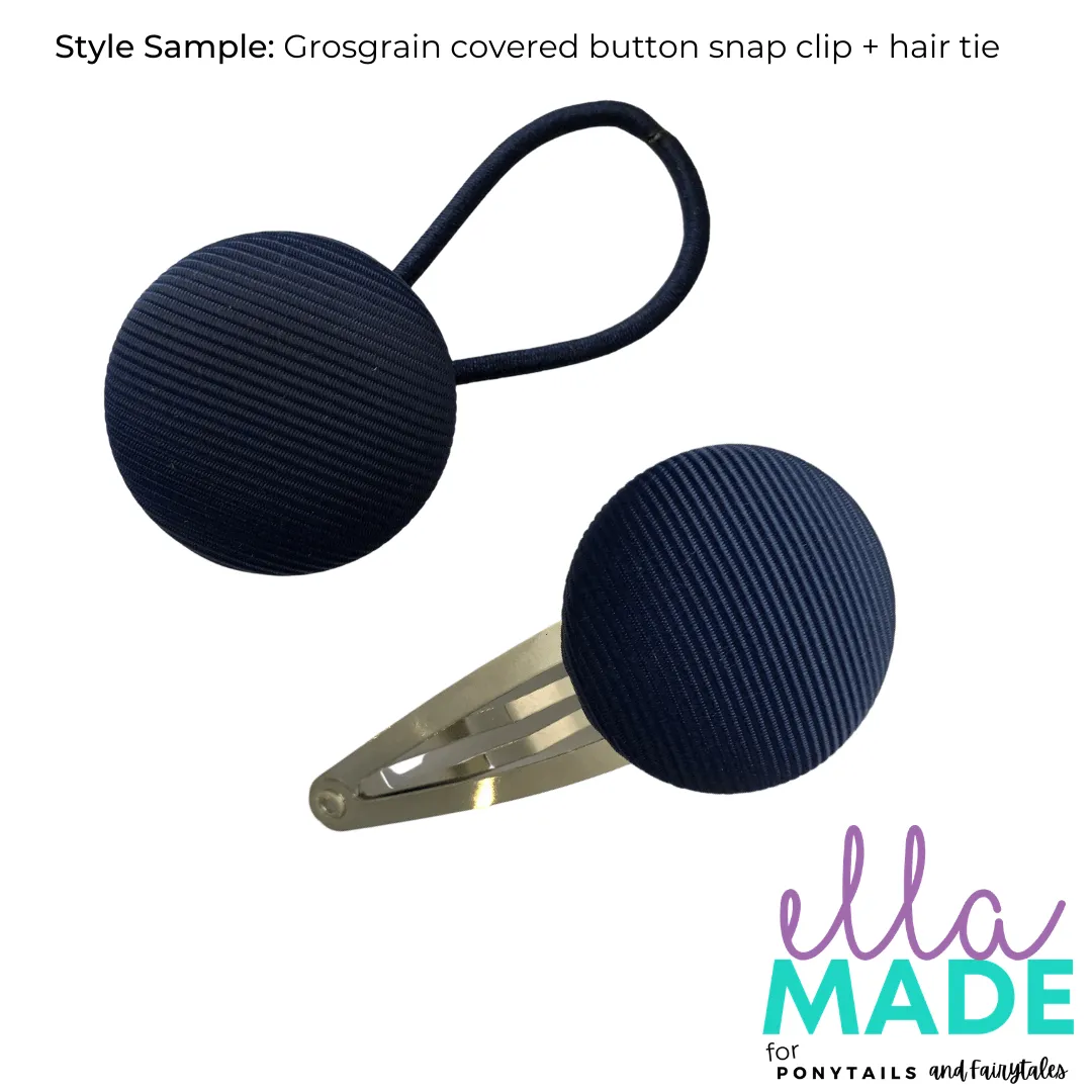 Covered Buttons: Solid Colours - White