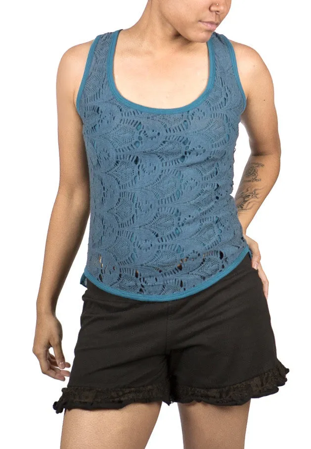 Crochet Ruffle Top