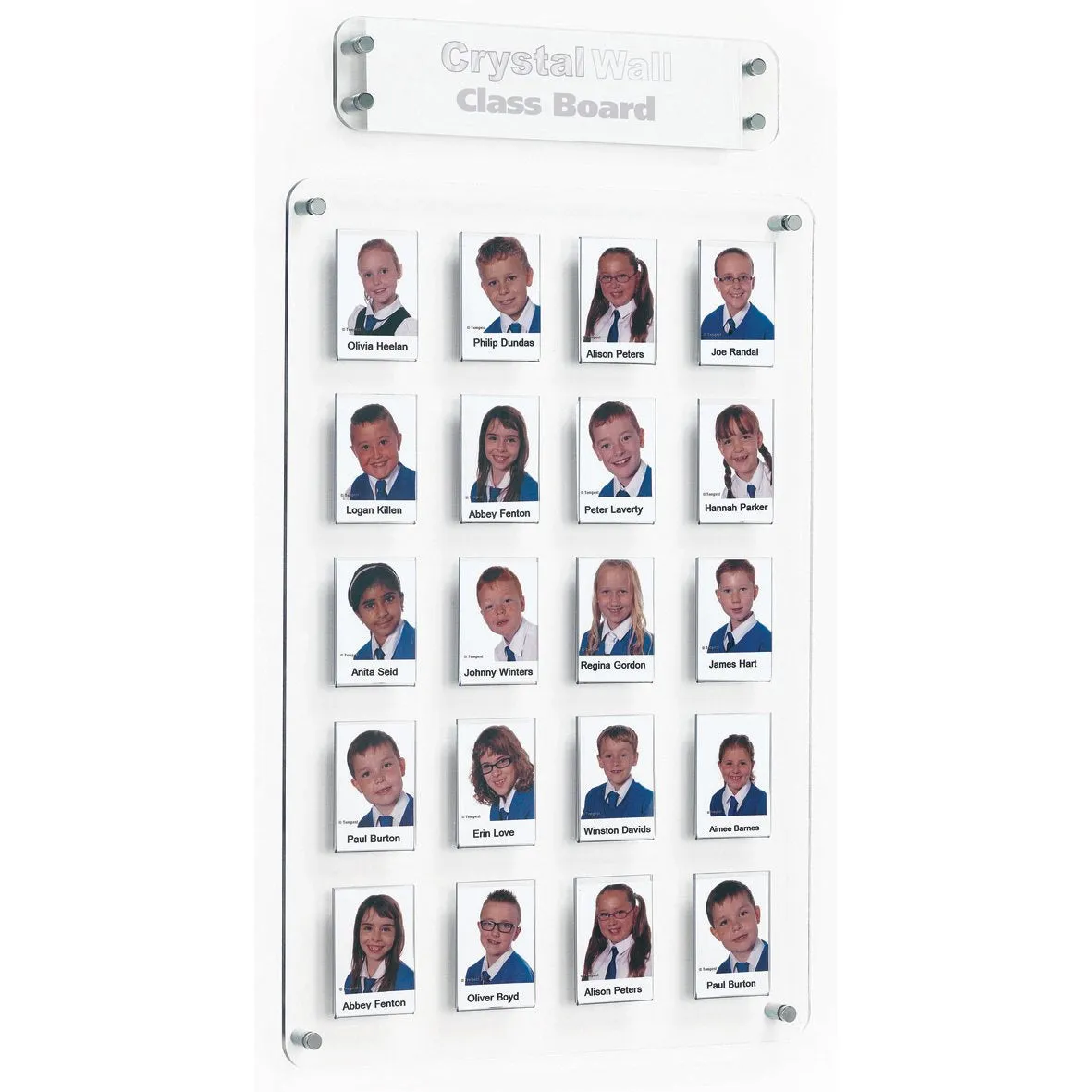 Crystal Wall - Staff Board (20 pockets) 415x620mm