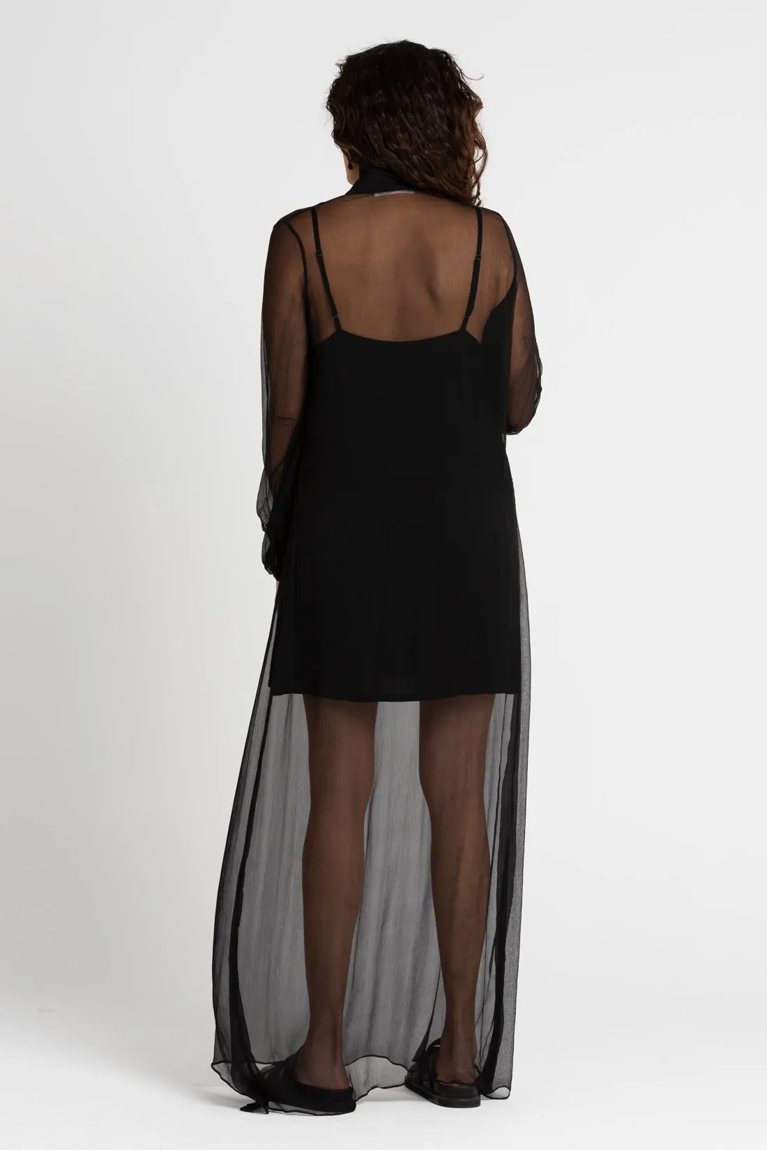 Cullen Silk Maxi Dress Black