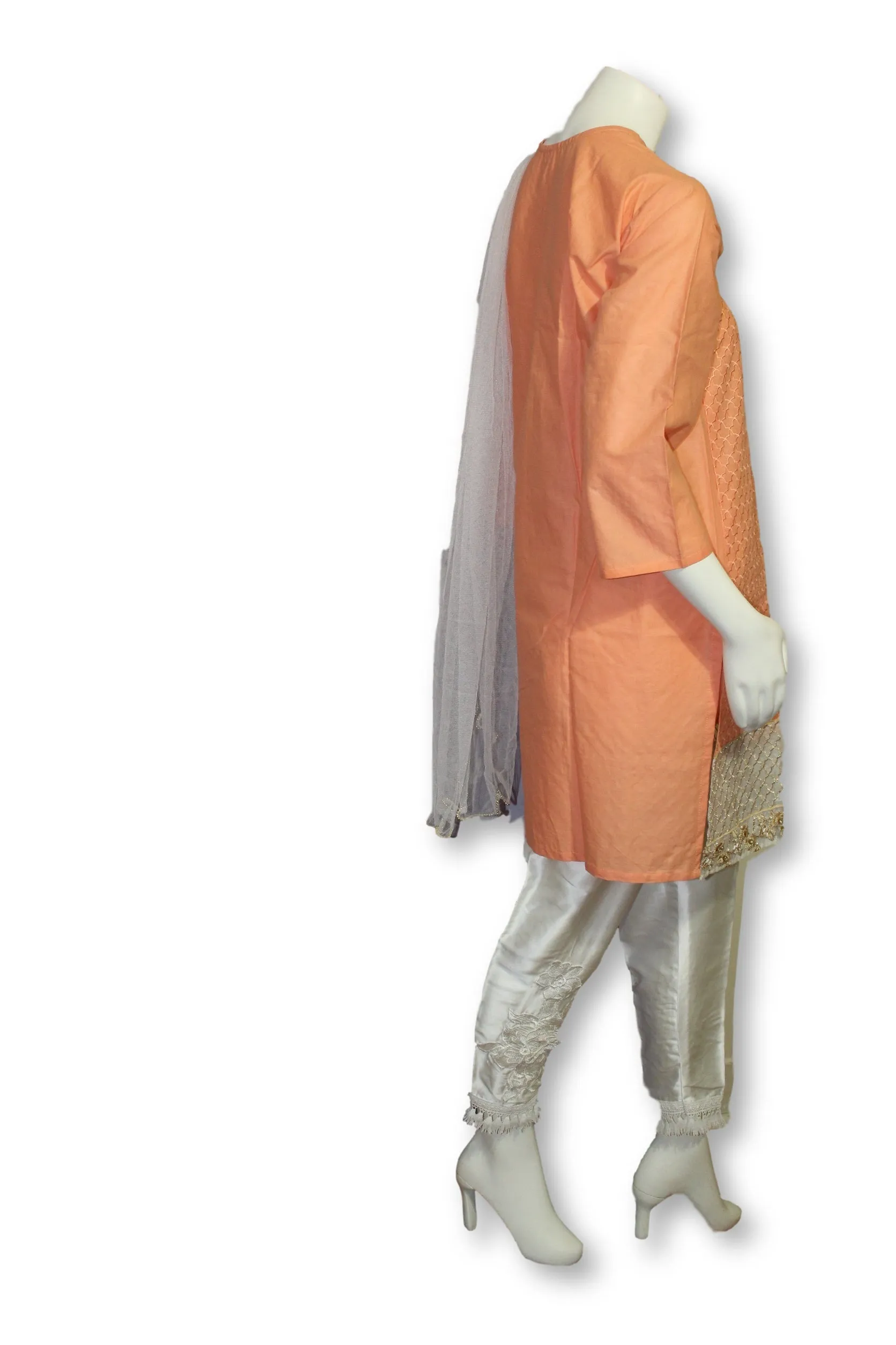 D03  Pakistani Indian Women 3 Piece Semi Formal Dress