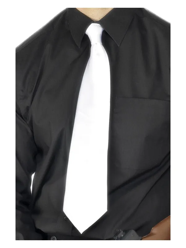 Deluxe White Gangster Tie