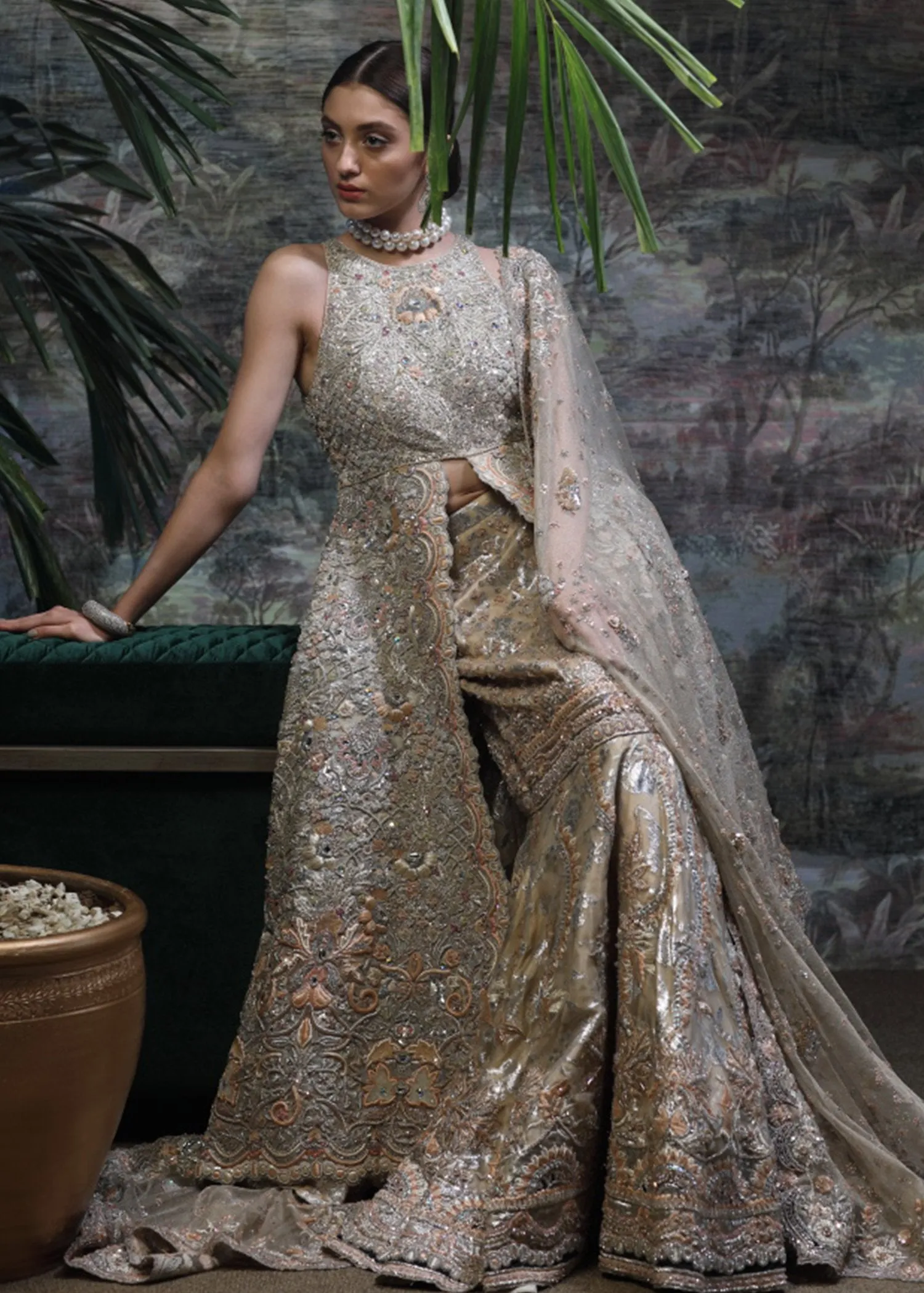 Elegant Pakistani Bridal Cut Lehnga for Wedding #J5137