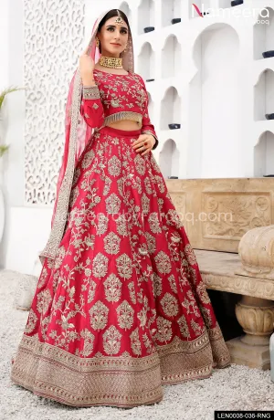 Elegant Pakistani Lehenga Choli in Pink Color #BS557