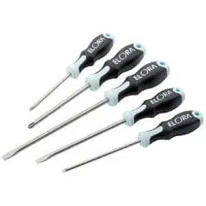 Elora Stainless Steel Engineer'S Screwdriver Set (5 Piece) Dr-49129