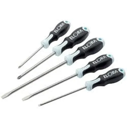 Elora Stainless Steel Engineer'S Screwdriver Set (5 Piece) Dr-49129