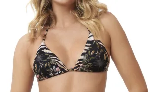 Embroidered Mix Up Tri-Embroidered Mix Up Tie Bikini