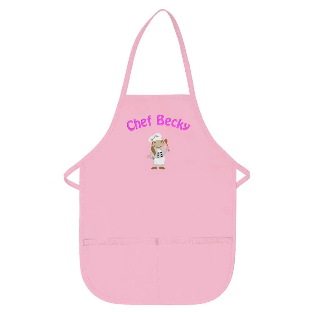 Embroidered Personalized Kids Chef Child Apron